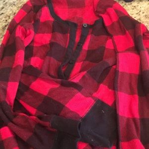 Pjs buffalo check onesie